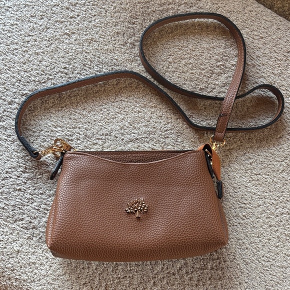 Tory Burch Handbags - Mulberry Like Brown Leather Crossbody Bag